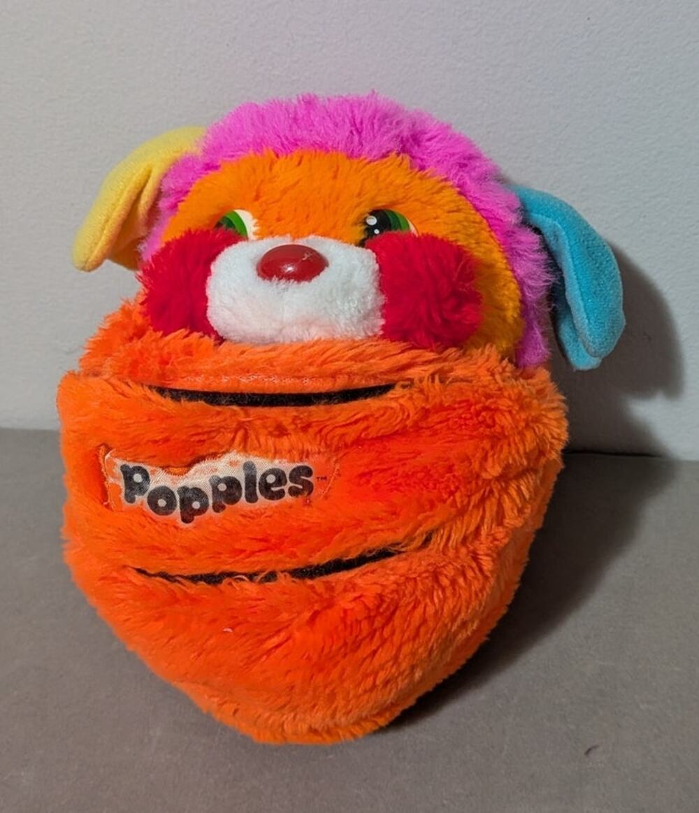 Vintage Mattel 1986 Popples Dunker Basketball Plush Stuffed Animal